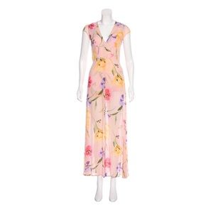 Reformation Floral Print Long Dress